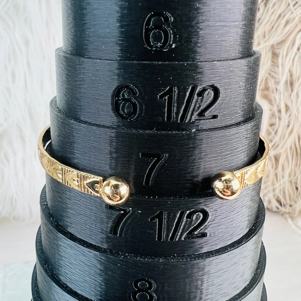 Elegant Goldtone Stackable Cuff Bracelet